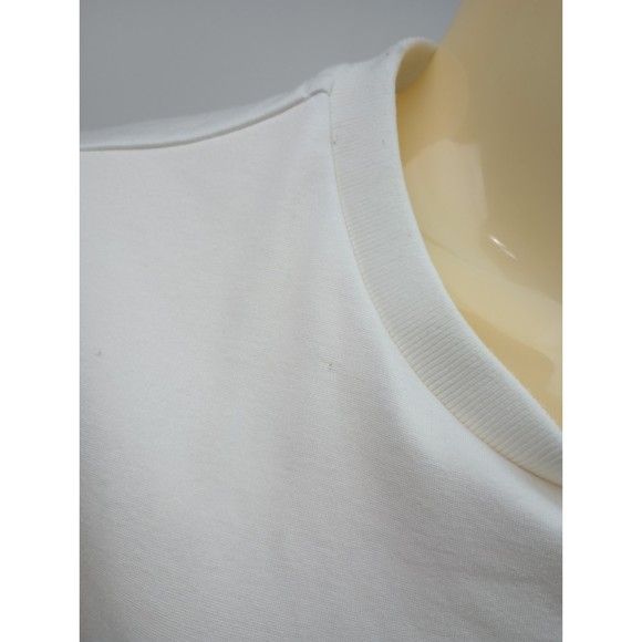 Area NYC Women's White Crystal Pyramid Cup Short Sleeve T-Shirt Size XS - Picture 5 of 10